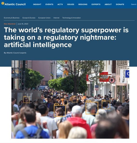 The World's Regulatory Superpower is Taking on a Regulatory Nightmare: Artificial Intelligence cover